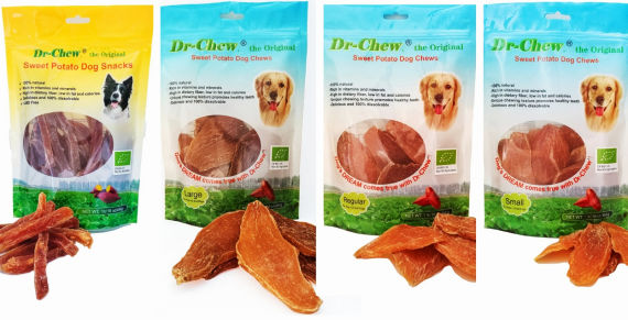 Dr-Chew vegan kauwstrips voor honden 