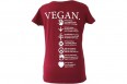 VEGA-LIFE Vegan Print damesshirt - Burgundy