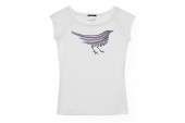 Päälä Raglan Shirt Woosh Trush - White