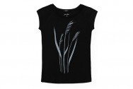 Päälä Raglan Shirt Dune Grass Bamboo - Black