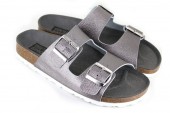 Vegetarian Shoes Two Strap Sandaal - Tin