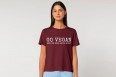 VEGA-LIFE Go Vegan Damesshirt - Burgundy