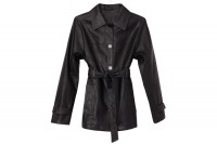 Bria Vegan Leather Jacket - Black