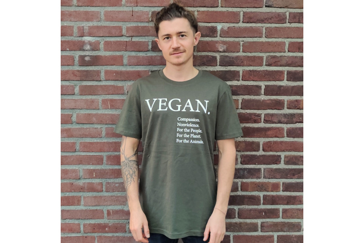 Vegan Print T-Shirt |